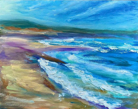 Sara Papirmeister Ocean Art Oil Painting