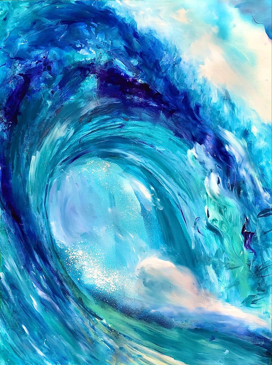 Sara Papirmeister Ocean Art Oil Painting