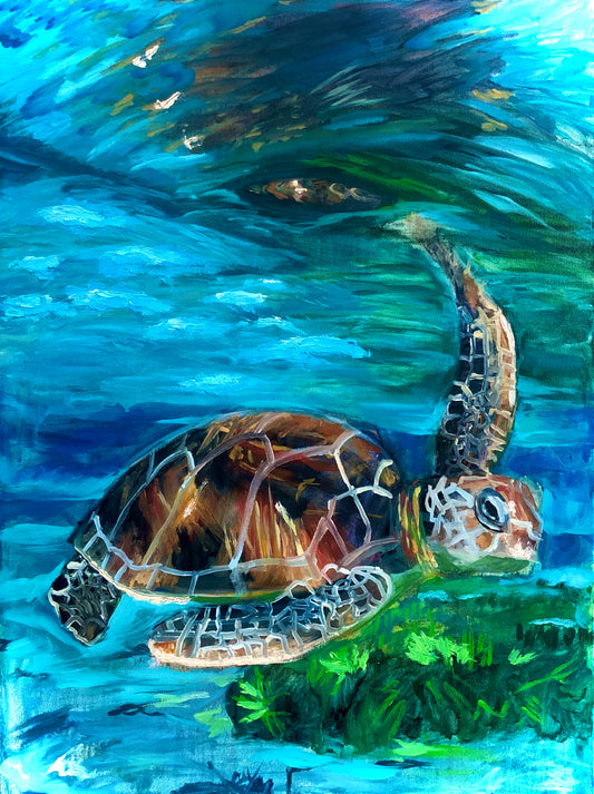 Sara Papirmeister Ocean Art Oil Painting